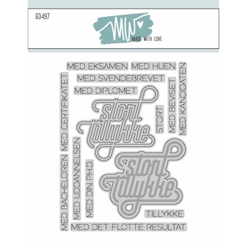 63497 Dies Made With Love Stort tillykke