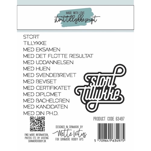 63497 Dies Made With Love Stort tillykke - Billede 2