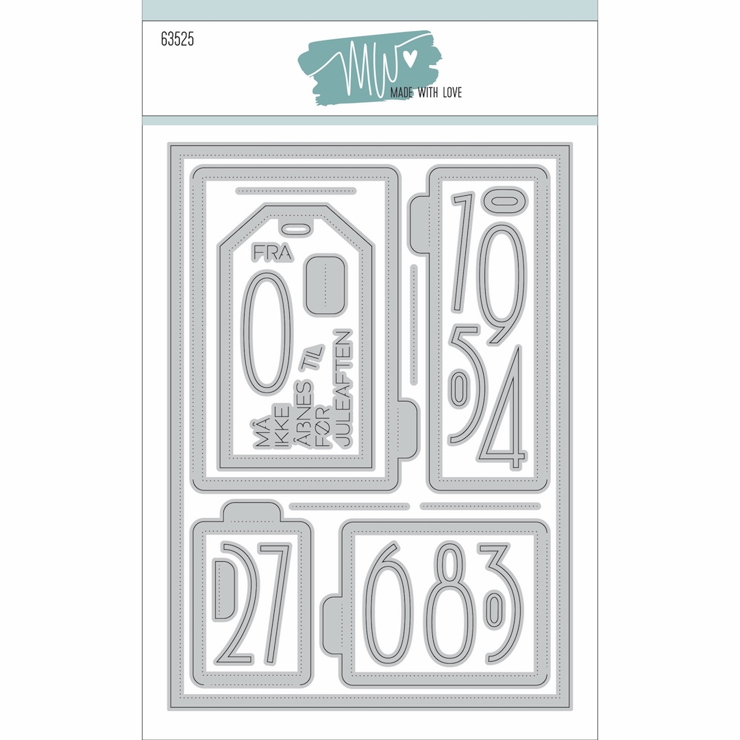 63524 Dies Made With Love Kalender døre - Small