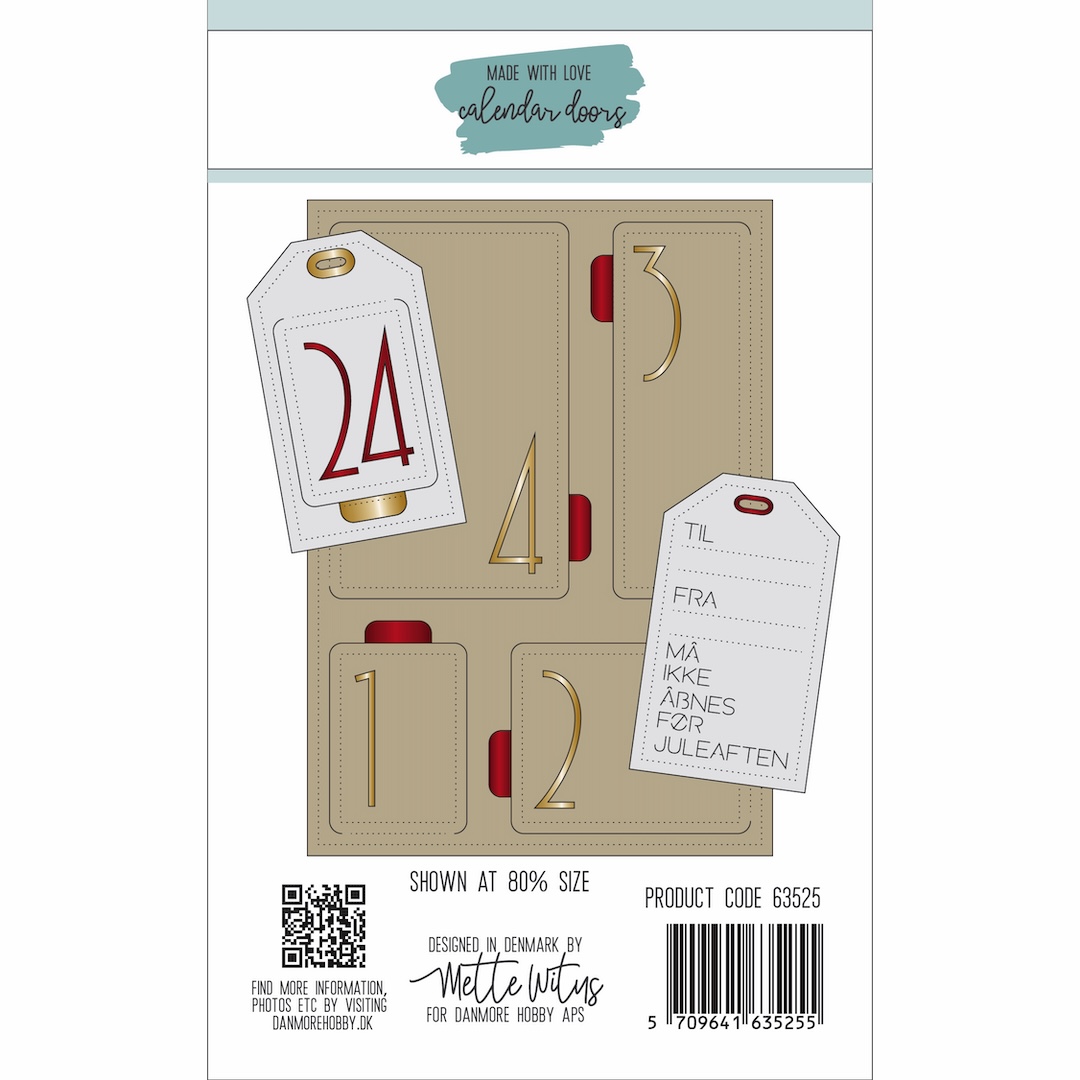 63524 Dies Made With Love Kalender døre - Small - Billede 2