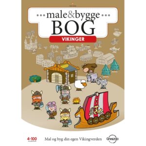 CREAZOO Male & byggebog A4 Vikinger
