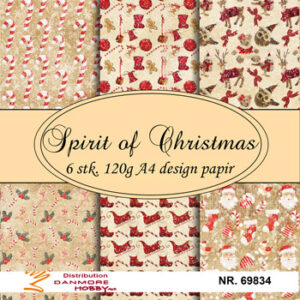 69834 A4 ark 120g design papir 6ark