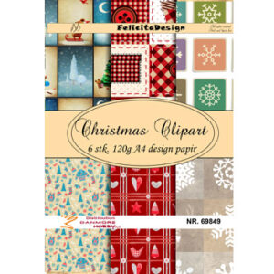 69849 A4 ark 120g design papir 6ark