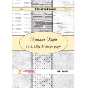 69867 A4 ark 120g design papir 6ark