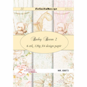 69873 A4 ark 120g design papir 6ark