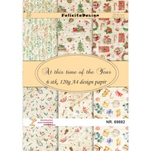 69882 A4 ark 120g design papir 6ark