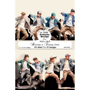 70308 Card A6 14,8x10,5cm 200g 24stk 3x8 design