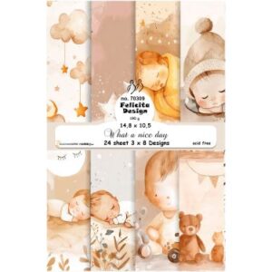 70309 Card A6 14,8x10,5cm 200g 24stk 3x8 design