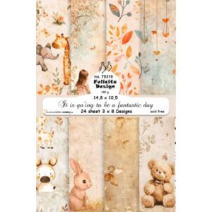 70310 Card A6 14,8x10,5cm 200g 24stk 3x8 design