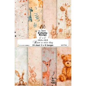 70311 Card A6 14,8x10,5cm 200g 24stk 3x8 design