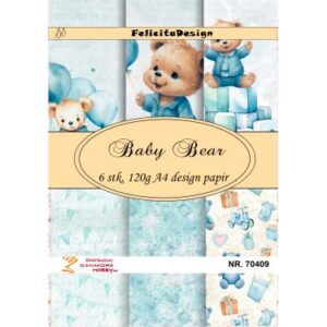 70409 A4 ark 120g design papir 6ark