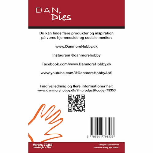 79353 Dies Dan Julekugle - Stor - Billede 2
