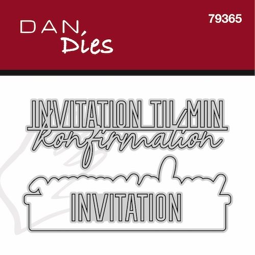 79365 Dies Dan Invitation til min konfirmation - Blandet tekst