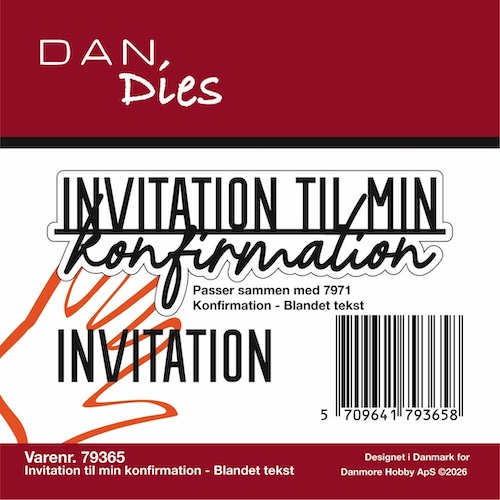 79365 Dies Dan Invitation til min konfirmation - Blandet tekst - Billede 2