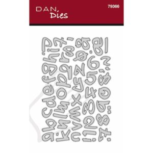79366 Dies Dan Graffitti alfabet - Stor