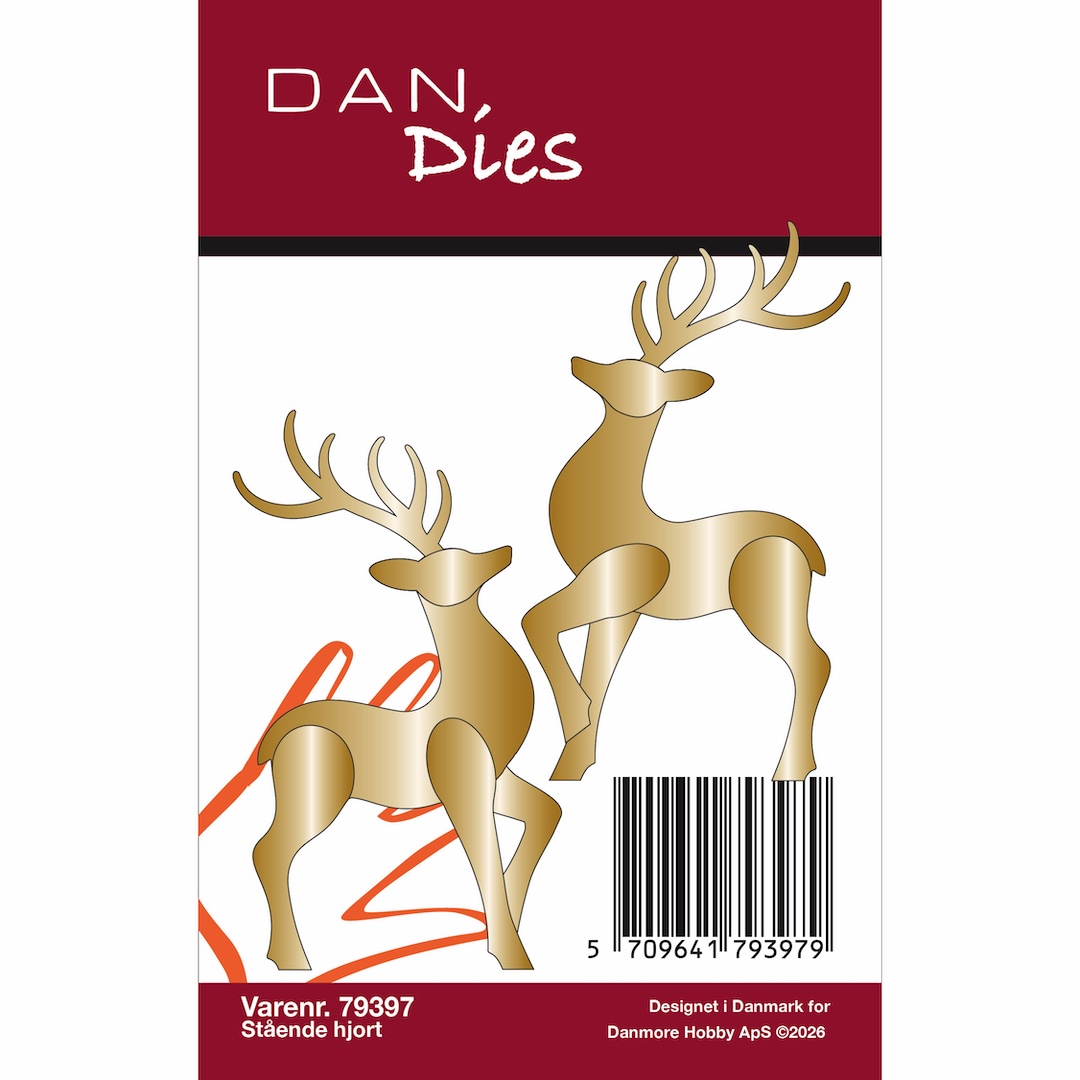 79397 Dies Dan Liggende Hjort Lille - Billede 2