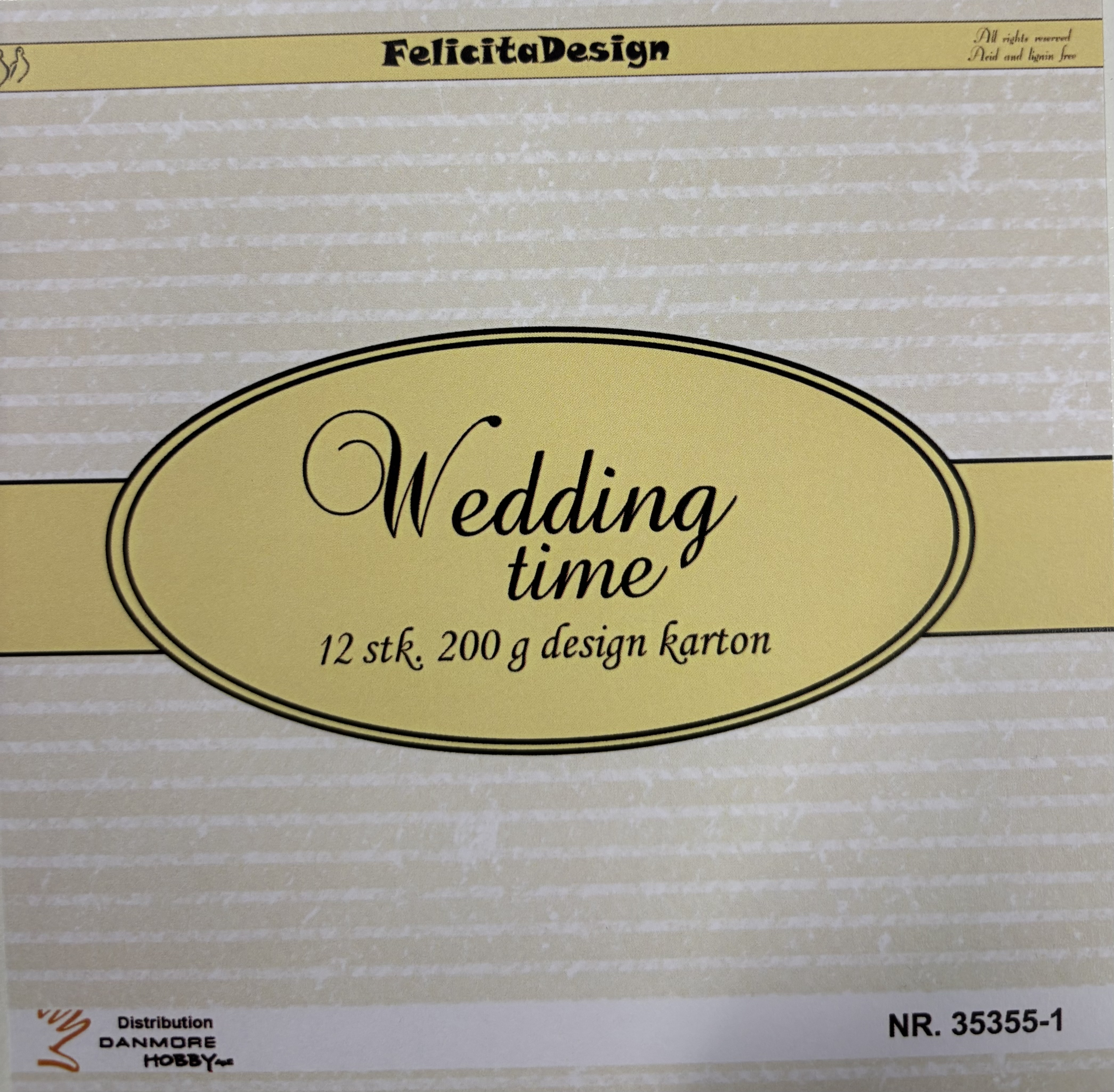 35355-1 Ark 6'x6' 200g 12ark, Wedding time
