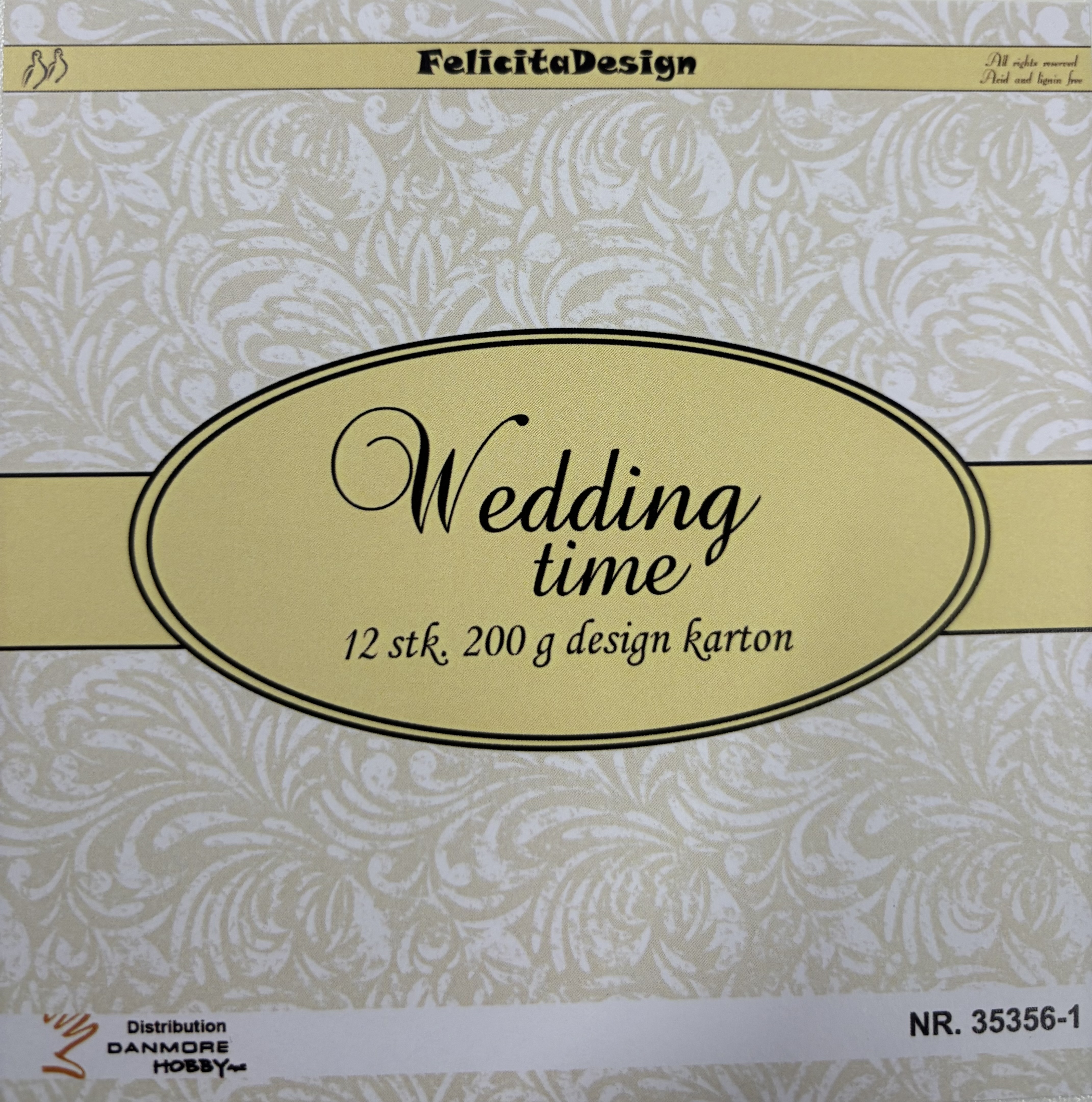 35356-1 Ark 6'x6' 200g 12ark, Wedding time