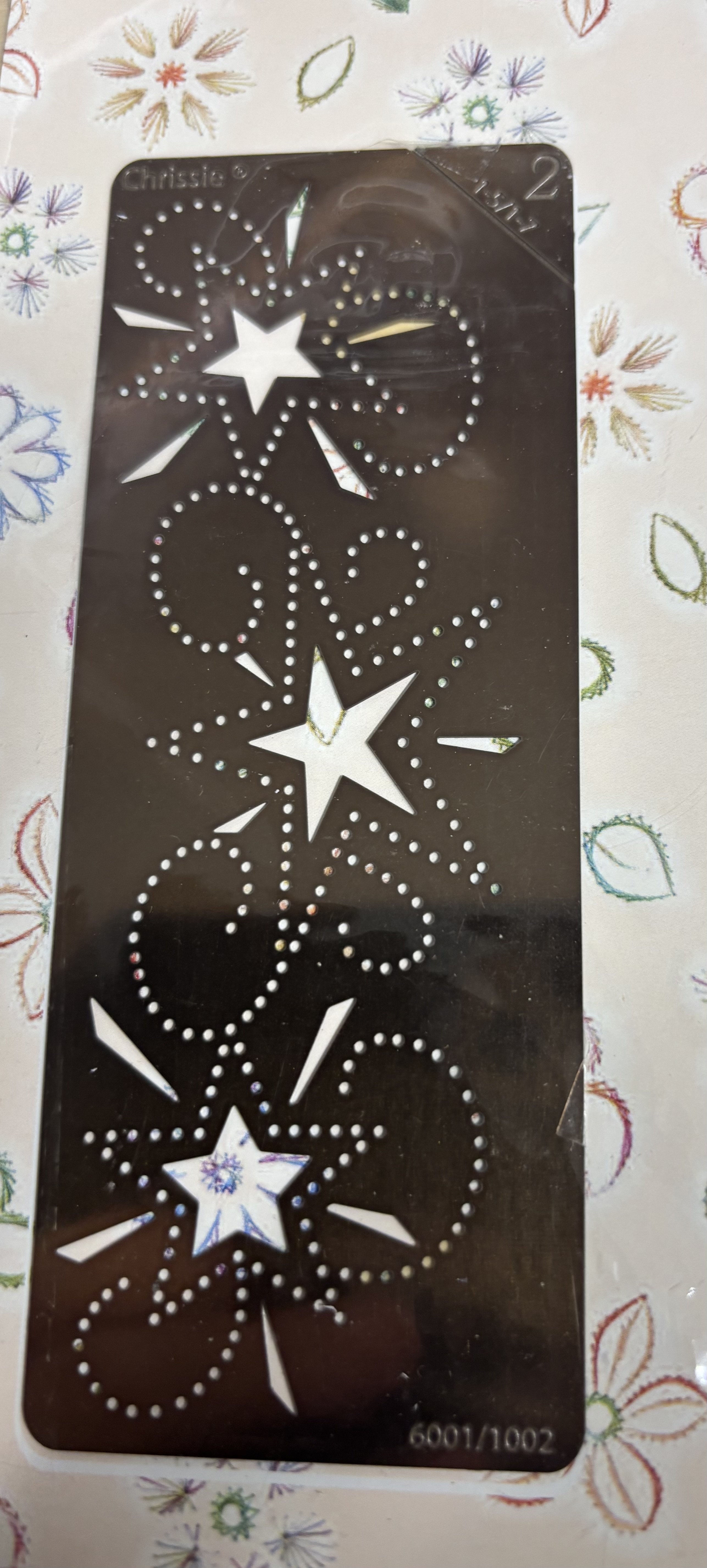 6001/1002 Joy Crafts stencils by Chrissie