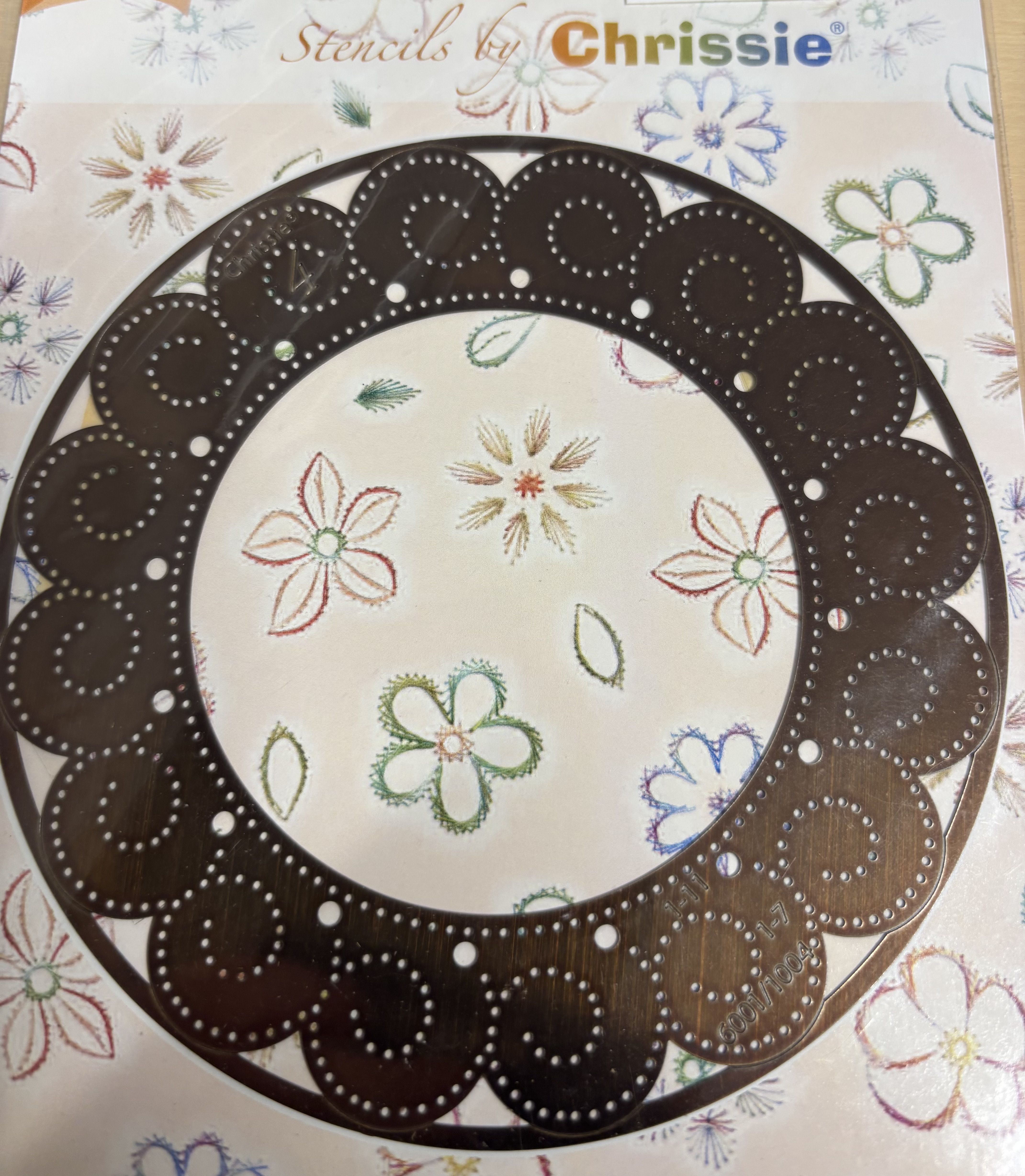 6001/1004 Joy Crafts stencils by Chrissie