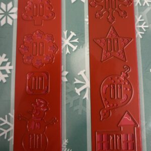 6002/2004 Joy Crafts Cutting and embossing Stencil, Ribbon Buttons