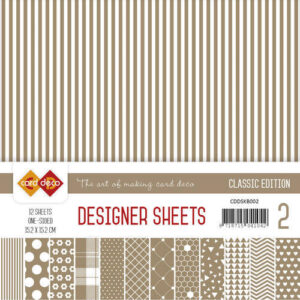 CDDSKB002 Coffee Designer Sheets 15,2x15,2cm, 12 ark